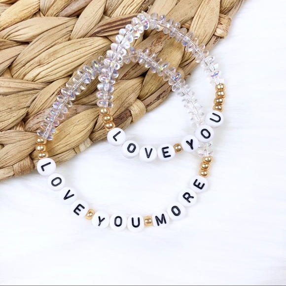 SOLD Mom And Daughter Bracelets Love You Set VSCO - Picture 2 of 7